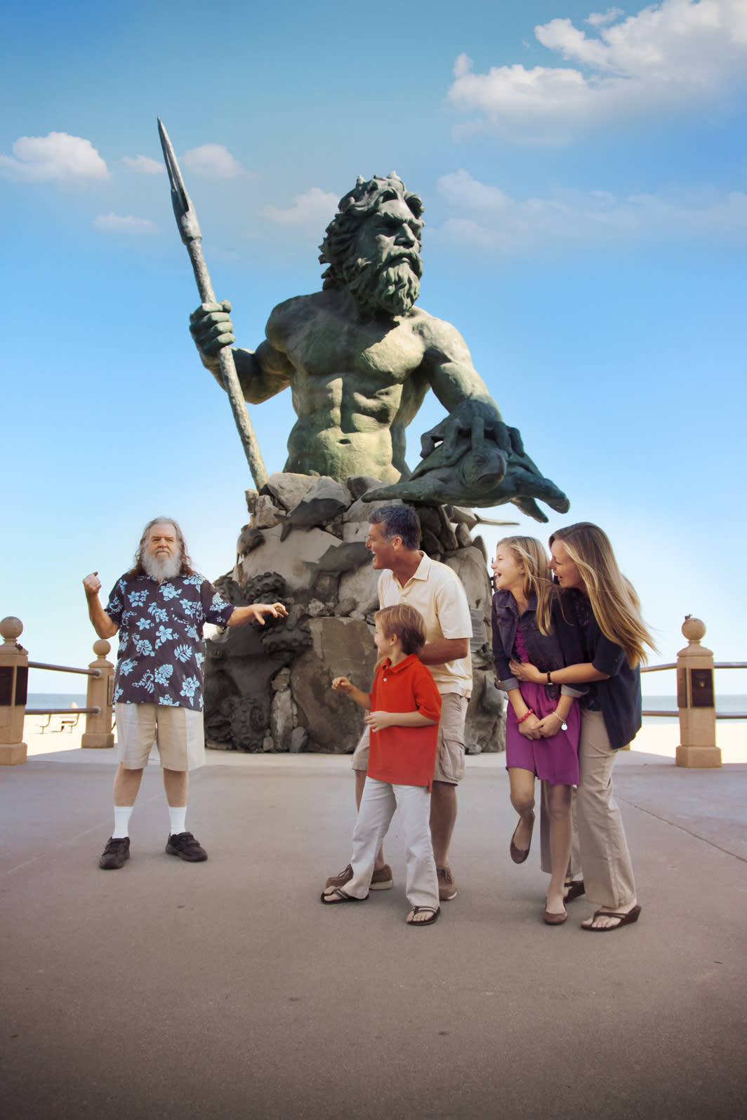 Posing with King Neptune 